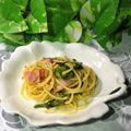 mielle's cooksnap of when they made ベーコンと菜の花のパスタ　柚子胡椒風味.