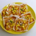 mami99's cooksnap of when they made 簡単♡ワンタンの皮でミニピザ♡.