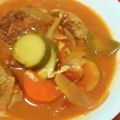 kawamin's cooksnap of when they made 夏野菜たっぷり♪ミートボールトマト煮込み.