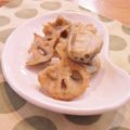 まんまるらあて's cooksnap of when they made 止まらない！蓮根のカレー醤油焼き★.