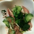 momomilco's cooksnap of when they made ☆ホタルイカときゅうりの酢の物☆.