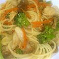 mamajiro's cooksnap of when they made 鶏のカレー☆クリームパスタ.