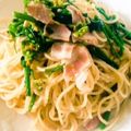 エリーゼS's cooksnap of when they made ☺簡単ランチ✿菜の花とベーコンのパスタ☺.