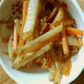 まっきぃ＾＾'s cooksnap of when they made にんじんとじゃがいものきんぴら　.