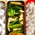 ももん８'s cooksnap of when they made 菜の花ととりムネの塩昆布炒め.