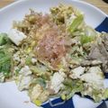 きよんｃ's cooksnap of when they made 豚肉と葉玉ねぎの豆腐チャンプルー.