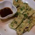 ahryキッチン's cooksnap of when they made 春菊と豚肉のチヂミ.