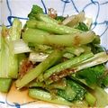 ８４ers's cooksnap of when they made つけあわせに✿小松菜のかつお節炒め✿.