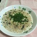 ゆきさいとう's cooksnap of when they made ☆きのこの玄米クリームリゾット☆.