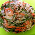 となりのカタコ's cooksnap of when they made もちもち！にらとにんじんのチヂミ☆.