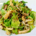 taniapa's cooksnap of when they made 春キャベツと油揚げの炒め.