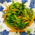 fukudoru's cooksnap of when they made セロリ☆アスパラしゃっきりゴマ風味炒め.