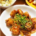 REI_MAM's cooksnap of when they made 鶏唐揚げでピリ辛酢豚風.
