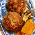 ナベサチ's cooksnap of when they made 豚挽肉のハンバーグ.