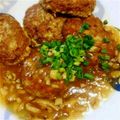 きつねとぶどう's cooksnap of when they made 豆腐ハンバーグ〜和風あんかけ〜.