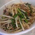 ちゅらすけ's cooksnap of when they made 挽肉とニラの炒め物.