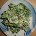 たかこっぷ's cooksnap of when they made ★春菊のマヨ味噌ごま和え★.