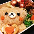 haruhir0's cooksnap of when they made ☆キャラ弁☆...リラックマ.