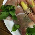 himekoo's cooksnap of when they made せりの生ハム巻き.