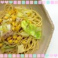 とろいぼ～ん's cooksnap of when they made ♪キャベツとツナのペペロンチーニ.