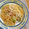 09mik's cooksnap of when they made しらすと長ネギのパスタ.