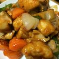 うなちゃん！'s cooksnap of when they made 鶏唐揚げでピリ辛酢豚風.