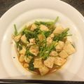 ぴーーーーーちこ's cooksnap of when they made 豆腐と香菜の炒め物★.