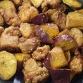 くろしば犬's cooksnap of when they made 男子が喜ぶ♪さつま芋と鶏肉の煮物.