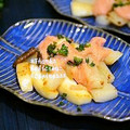 ruruchirin's cooksnap of when they made 長いもとエリンギのソテー✿明太マヨソース.