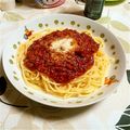 puttey's cooksnap of when they made 絶品手作りミートソース.
