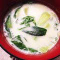よこもす's cooksnap of when they made 青梗菜の豆乳煮.