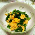 mi0325's cooksnap of when they made ホウレンソウの味噌卵和え.