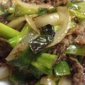 ヤスボン☆'s cooksnap of when they made Ｗネギ＊牛肉のオイスターソース炒め♪.