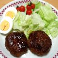 chisaton☆'s cooksnap of when they made つなぎに米粉でハンバーグ.