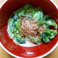 さーやgogo's cooksnap of when they made 簡単！小松菜とベーコンの柚子胡椒マヨ和え.