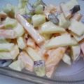 s o r a's cooksnap of when they made 柿とりんごと干し葡萄のヨーグルマヨサラダ.