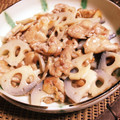 てれん's cooksnap of when they made 【簡単】豚肉とレンコンのめんつゆ炒め.