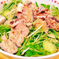 67luna's cooksnap of when they made 鯖缶と水菜のめんつゆ胡麻和え.