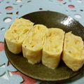 赤い電話's cooksnap of when they made キャベツ、桜えびの彩り卵焼き♪.