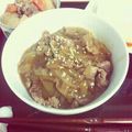 ちょこ枝's cooksnap of when they made 寒い冬に暖まる♥甘辛あんかけ牛丼♪.