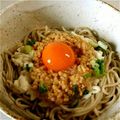 Mike929's cooksnap of when they made 納豆とろろ（山芋）ネバネバぶっかけ蕎麦！.