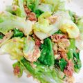 ofune18's cooksnap of when they made キャベツとコンビーフの卵炒め.