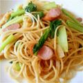 青いやぎ's cooksnap of when they made ★厚切りベーコンと小松菜のパスタ★.