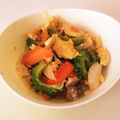 ムギハト's cooksnap of when they made ゴーヤチャンプルー.