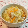 バカリャウ's cooksnap of when they made 白菜と鶏ひき肉のあんかけうどん.