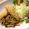 もんちっchi's cooksnap of when they made ささみ香草パン粉焼きキノコソース添え～☆.