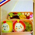 ama★amo's cooksnap of when they made 簡単.｡.:*♡　女の子　キャラ弁.