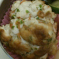 パピヨーグルト's cooksnap of when they made はんぺんの桜えび青海苔焼き♪お弁当に簡単.