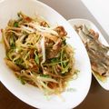 よちりん's cooksnap of when they made もやしと豆苗の豚肉炒め♪.