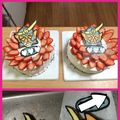 Sさん家の奥さん's cooksnap of when they made キャラチョコケーキ☆ガイム☆.